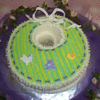 Baby Bib Cake Collette Peters Baby Bib Cake. My fist official cake for someone else. Some of the steps I had not done before, but it turned out O.K. I&#...