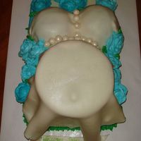 Diana's Babyshower 2007 My first belly cake. I didn't carve the belly and it looks funny but I didn't want to waste cake, well now I learned and will...