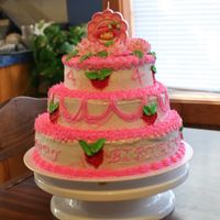Img_2475.jpg This is also my first real decorated stacked cake and I know it has flaws but I am still proud of it and my granddaughter was beaming as...
