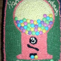 Bubble Gum Machine... THis Bubble gum machine is an easy to personalize cake. You can choose Cost of gumballs by age of person, and I used the colors from the...
