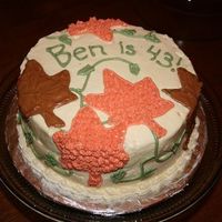 Ben Is 43! This is the first cake I made outside of cake class. It's is a birthday cake for my husband, who turned 43 on Saturday. He asked for a...