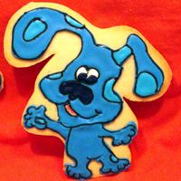 Blues Clues Cookie Basic sugar cookie with RI