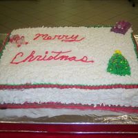 Playing In The Snow i made this cake to look a diffrent way but when i wnet into work the next day to help set up i found that i made a mistake of putting it...