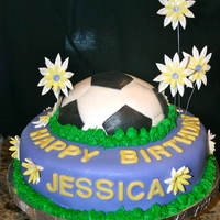 Daisy Soccer Cake 