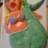 Mermaid She's a sexy mermaid though! I made her for my friend's 23rd birthday big hit!