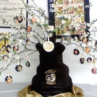 Family Tree Ake Family treecake 3 tiered chocolate cake, shapped as a tree trunk. Limbs are flowered blossoms from Joann's , next time I will make...