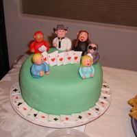 Poker I saw a much better version on the cc. My first time molding fondant figures. My boyfriends poker buddies liked it
