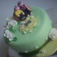 36Th Green Anniversary Cake 