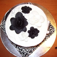 Sweet 16 Birthday WASC cake with buttercream. Flowers and letters are made with fondant.