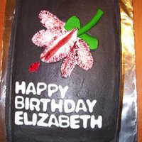 13Th New Moon Birthday Did this one for my new teen. WASC cake with buttercream. Flower is gumpaste.