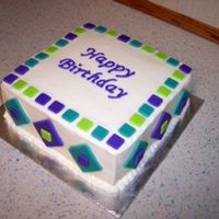 Sonyabirthday.jpg This was a cake I made for my best friend's birthday... She's not a "girly-girl" at all and requested something not too...