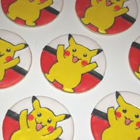 Gabriel's Pikachu Cookies I made these cookies for my friends's son's birthday. Thank goodness for the internet, cause I had no idea what a pikachu was!...