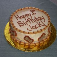 Dog Friendly Cake I used a dog friendly cake recipe I found online, mostly carrots, peanut butter, honey, etc. The icing I used a combo of cream cheese and...