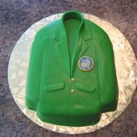 Master's Jacket This is a groom's cake for my cousin who is a PGA member.
