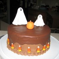 Halloween Ghosts And Pumpkin This is a cake purely inspired by Dee1219. I loved her cake and tried to make it as close to it as possible. Her's of course is better...