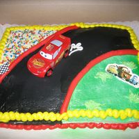 My Cars Cake My very FIRST cake! Hehe, I thought it was the greatest cake ever at first...and now it just makes me giggle :)