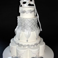 Venetian Carnival This is a cake I recently entered into a local cake competition. The masks are gumpaste and the feathers are made from wafer paper. I have...