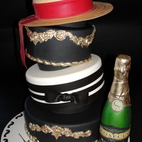 Gondola Cake This is another entry in a local wedding cake competition. The theme for the contest was "Italian Romance". The bottle of...