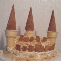 Sandcastle I made this cake for my sister who loves the beach for her birthday. Devils foods cake with buttercreme icing. Crushed vanilla wafers make...