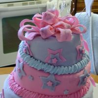 Topsy Turvy Cake My first Topsy Turvy cake and first at using luster dust.The luster dust didn't come out the way I thought it would.All done up with...