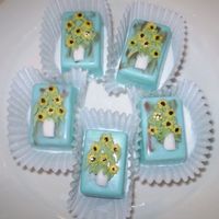 Sunflowers More petit fours for an art teachers.