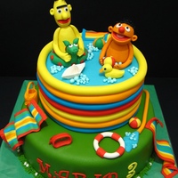 Sesamy Street!! For my little nephew this Sesamy Street cake! In Spanish they are called Epi and Blas but I also heard from South American friends that...