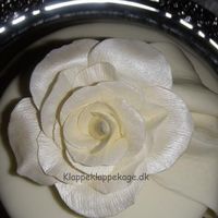 The Rose At The Top Of 5 Tier Wedding Cake Gumpaste dusted with Alabaster from Squries Kitchen