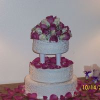 Birthday Cake For A Friend I made this cake for a friends birthday 10/14/06. It was white cake with strawberry filling all buttercream not to smooth so I covered it...