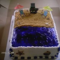 Summer Is Almost Here!! My hubby works for a school and I sent this cake in to the teachers and staff to help them get excited about summer vacation coming up. The...