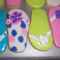 Flip Flop Cookies NFSC flip flop cookies made for a local company picinic.