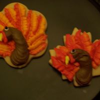 Turkey Cookie My version of the turkey cookie. I made these for my childrens classes. I used a leaf cookie cutter.