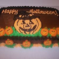 Happy Halloween Piping gel pattern transfer with buttercream icing