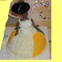 Princess Cake This was a birthday cake for my neice, who loves baby dolls.