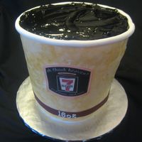 7-Eleven Coffee Cup This cake is made from 2 8in rounds and 2 9in rounds. I cut each cake layer in half and filled them to make 8 layers all together. At the...