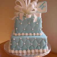 Sam0001.jpg Chocolate cake, chocolate mousse, covered with fondant.