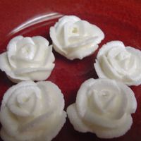My First Roses Made From Royal Icing 