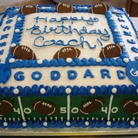 Goddard Football footballs and helmets cut w/the Cricut cake, rest is BC