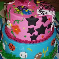 Boy/girl Cake This is one I did for my 4 year old granddaughter and my 1 year old grandson. It had all of their favorite things.