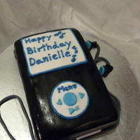 Ipod Cake Cake covered in fondant with fondant accents for a friend's bday. I have got to start covering my boards with fondant, it looks so...