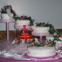 Lace Work's This was a Wedding Cake that I made for one of my son's