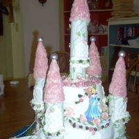 Castle_Cake_005.jpg First Castle cake. White with strawberry filling. BC and fondant.