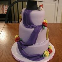 Graduation Cake 2nd pic This is a copy of nunuk's original design. Thank you to her for her wonderful design!!!! See first pic for details