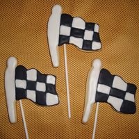 Checkered Flags Sugar Cookies with Royal Icing. Made these for a Cars B-Day.