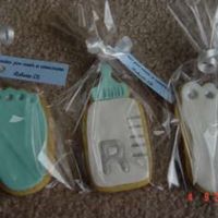 Baby Cookies Vanilla cookies covered in fondant.