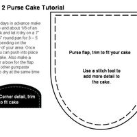 Purse Cake Template