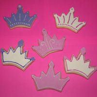 Tiara Cookies NFSC with MMF and mostly royal icing accents