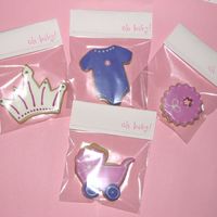 Packaged Baby Shower Cookie Favors these are the cookies i made for a baby shower...but one late night i decided to try a new way to display them. i used card stock paper to...