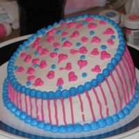 My First Lopsided Cake My cousin (Melvira) had a single layer cake and I wanted to practice on it... she decided to cut it like a topsy turvy cake and let me...