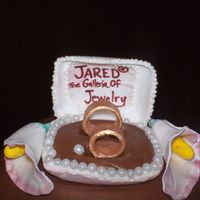With This Ring This is the jewelry box I made for the top of the cake