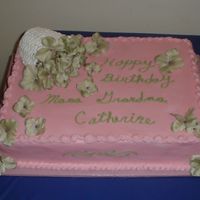 Fallen Flowers I was asked to make this birthday cake and the only instructions were to make the colors pink and green(grandma used to be an AKA) and...